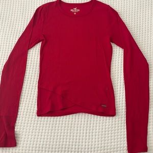 Hollister Red Long Sleeve Tee